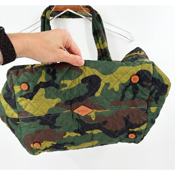 MZ Wallace Camouflage Tote Bag - Green, Brown, Black medium - Picture 3 of 7
